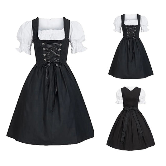 Dirndl Bayerisches Oktoberfest Trachtenkleid mit Schürze