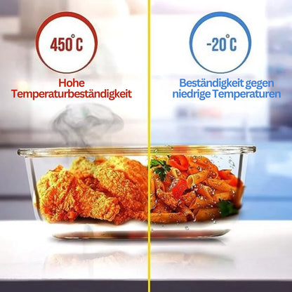 Avelena | Glas-Frischhaltedosen Set – Luftdichte Aufbewahrungsbehälter mit Deckel für Küche & Meal Prep