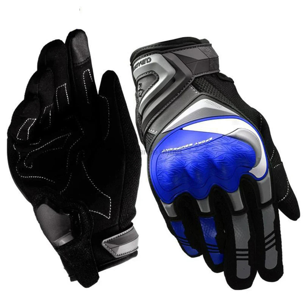 Avelena | Atmungsaktive Ganzfinger Motorradhandschuhe mit Touchscreen – Schützend