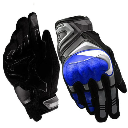 Avelena | Atmungsaktive Ganzfinger Motorradhandschuhe mit Touchscreen – Schützend
