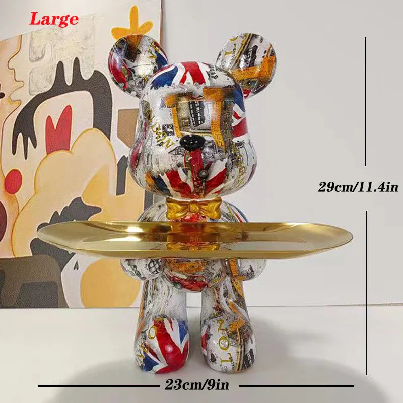 Avelena | Graffiti-Bär-Figur Schlüsselaufbewahrung