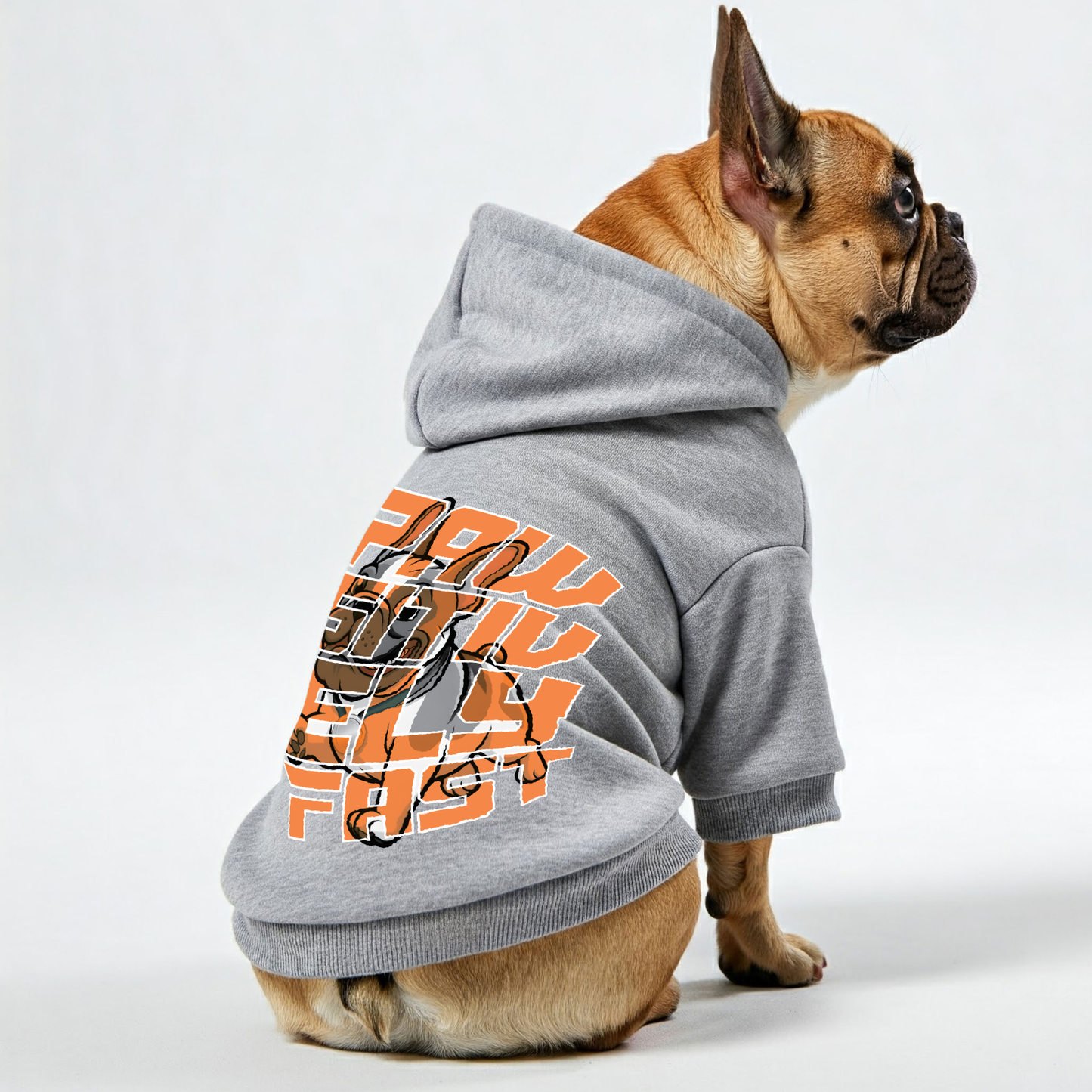 Avelena | Pawsitively Fast Personalisierte Französisch Bulldoggen Hoodies Mit Lustigen Zitaten – Stilvoll, Gemütlich Und Premium 100% Baumwolle