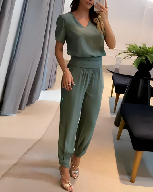 Avelena | Trendy Set mit Bluse und Hose