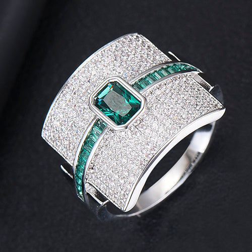 Avelena | Damen Stapelring | Luxus Design | Cubic Zirkonia | Verlobungs- & Statement-Ring