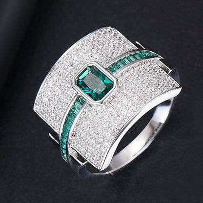 Avelena | Damen Stapelring | Luxus Design | Cubic Zirkonia | Verlobungs- & Statement-Ring