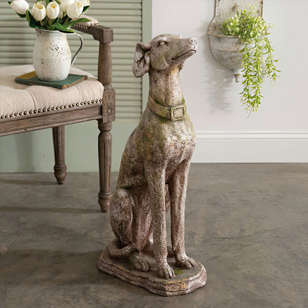 Avelena | Sitzende Greyhound Garten Statue