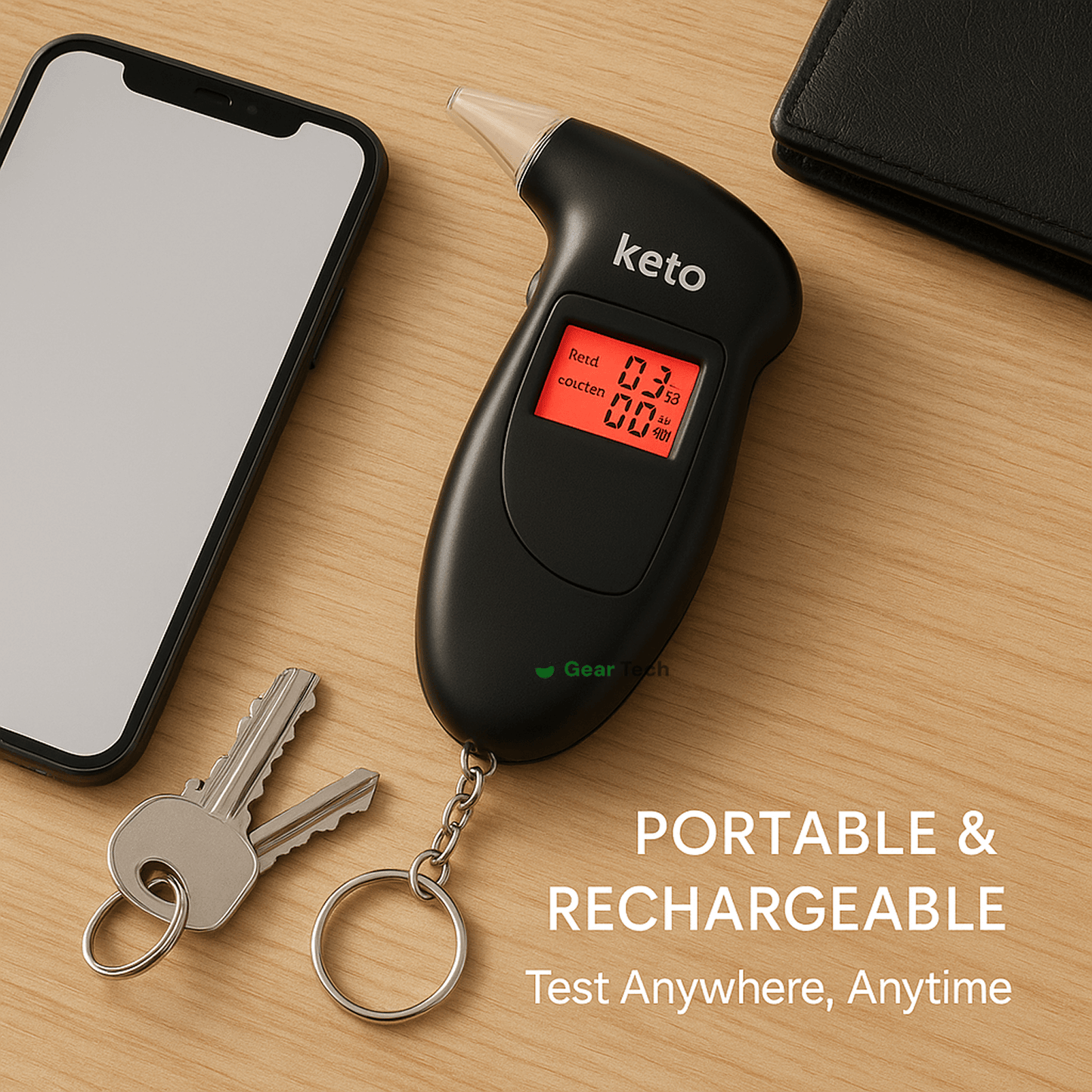 Avelena | Keto Atemmesser | Präzise Ketoseüberwachung für Gewichtsverlust und Diätoptimierung zu Hause oder unterwegs