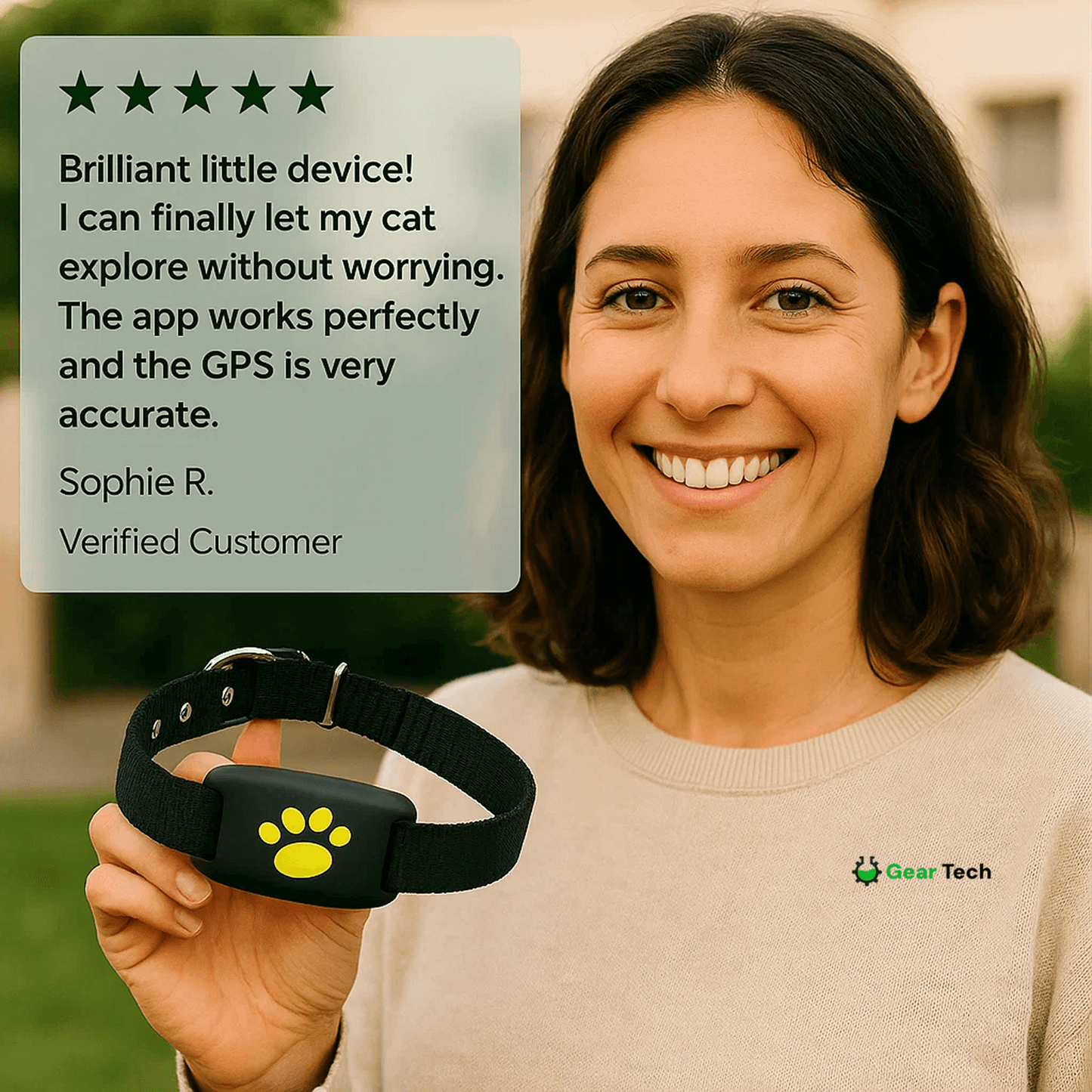 Avelena | #1 Finde GPS Katzen Tracker mit Echtzeit-Standort, wasserdichtem Design und Aktivitätsüberwachung für Sicherheit und Tracking von Haustieren