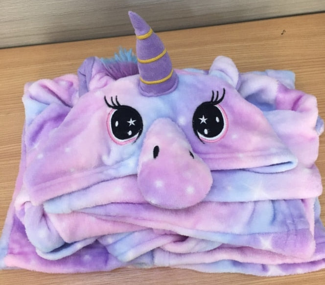 Avelena | Kinder Einhorn Bademantel
