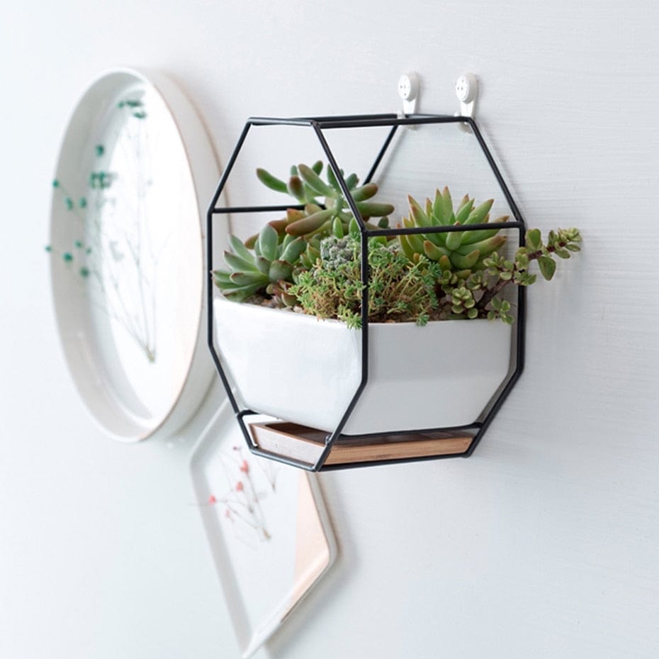 Avelena | Achteckige Wandvase