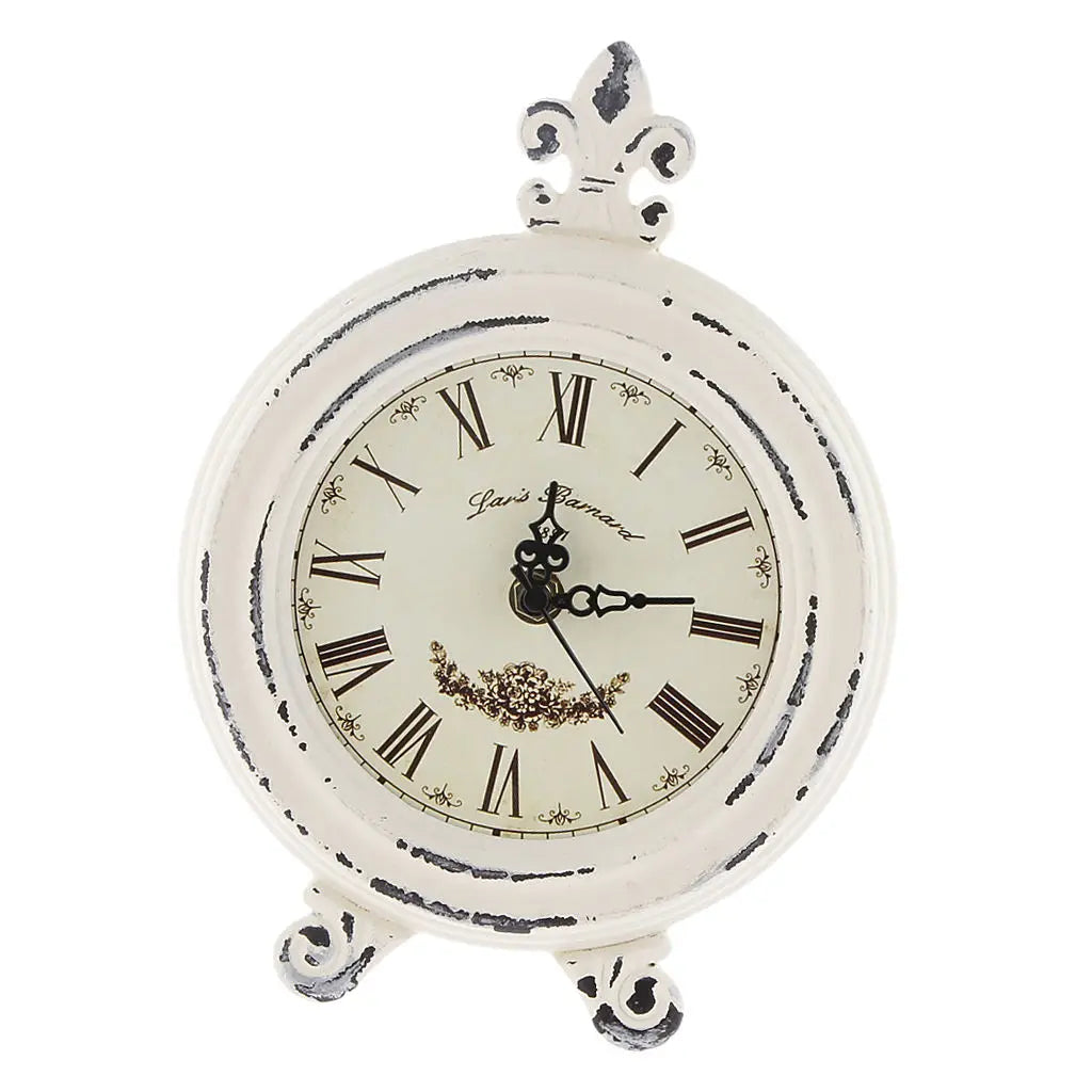 Avelena | Vintage Holzstil Tischuhr mit Alarm