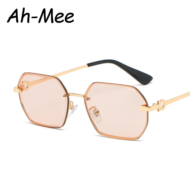 Avelena | Retro Metall Polygon Unisex Sonnenbrille