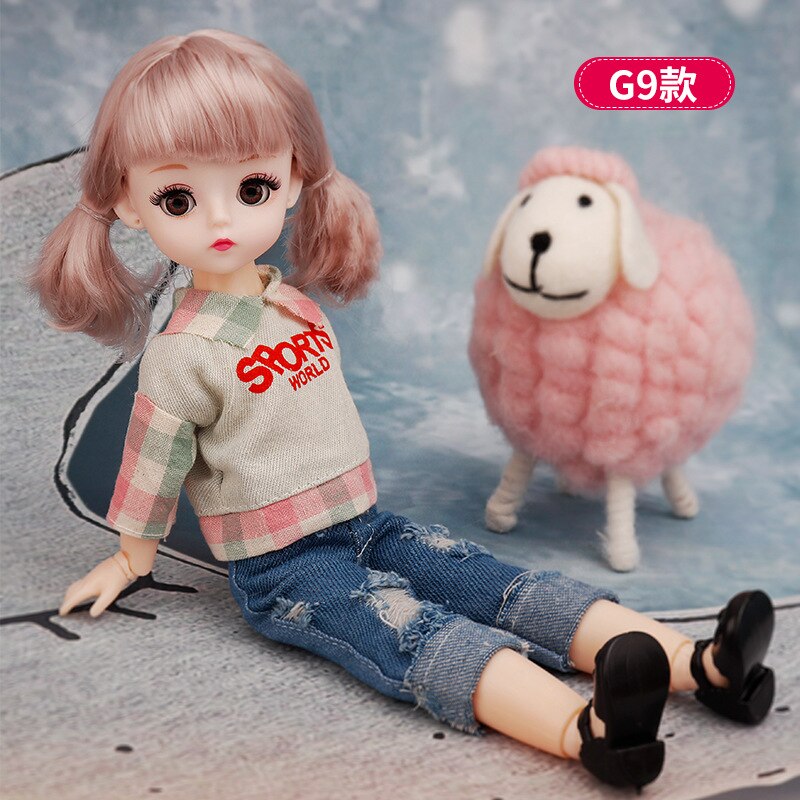 Avelena | Charmante 30Cm Bjd Puppe Winterkleid Set