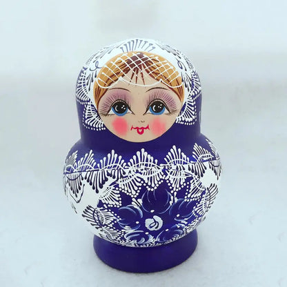 Avelena | 10 Stück/Set Holz Russische Matroschka Puppen