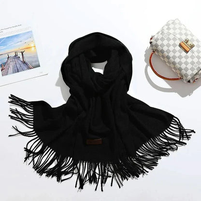 Avelena | Damen Baumwoll Winter Schal – Weich, Warm, Eleganter Stil