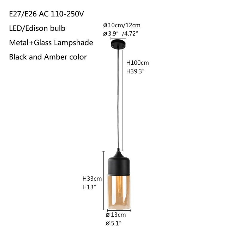 Avelena | Nordische Glas Pendelleuchte