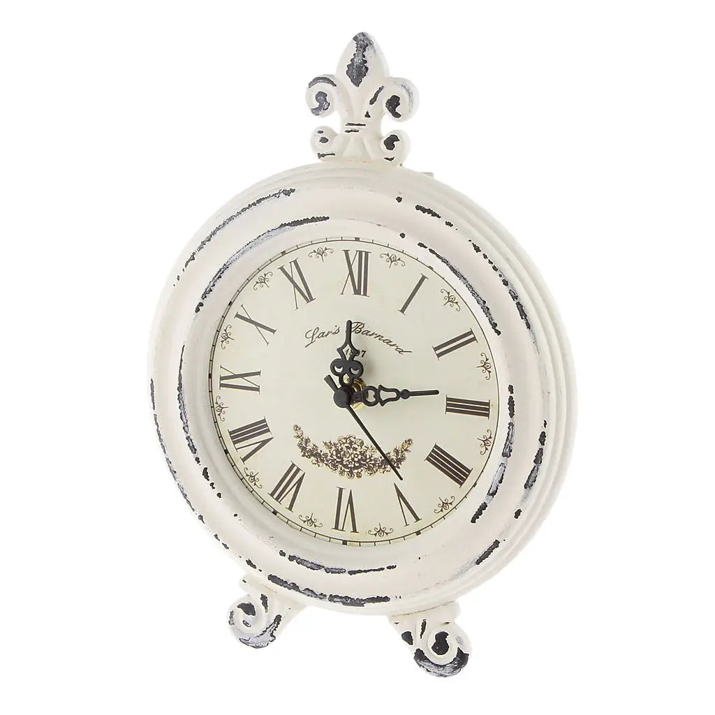 Avelena | Vintage Holzstil Tischuhr mit Alarm