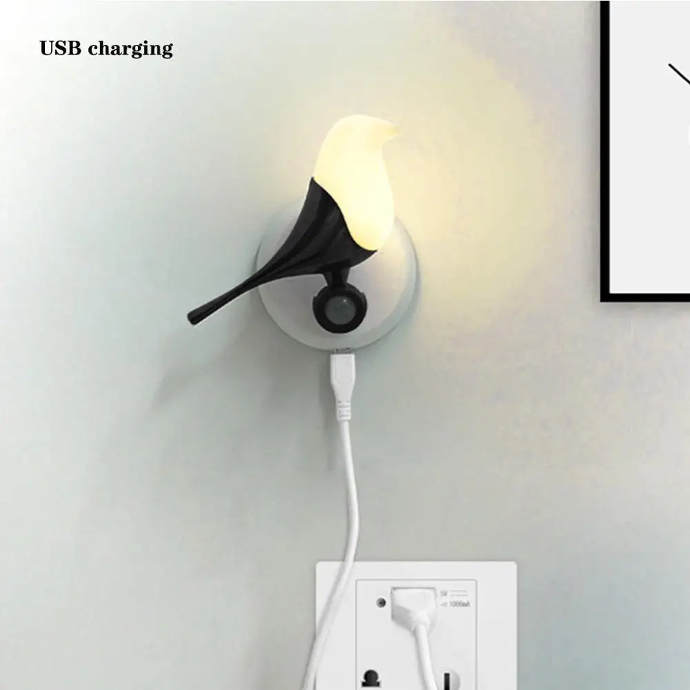 Avelena | Vogel-Förmige Led Nachttischlampe, Usb Betrieben