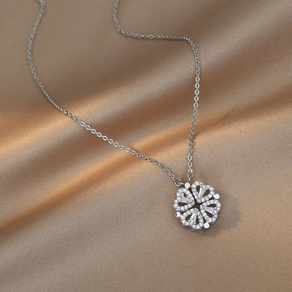 Avelena | Paar Halskette mit Der Klemme Liebe Katze Design