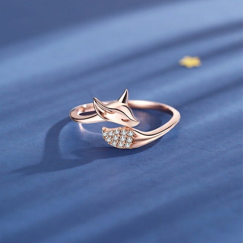 Avelena | Rose Silberfuchs Ring Finn ()
