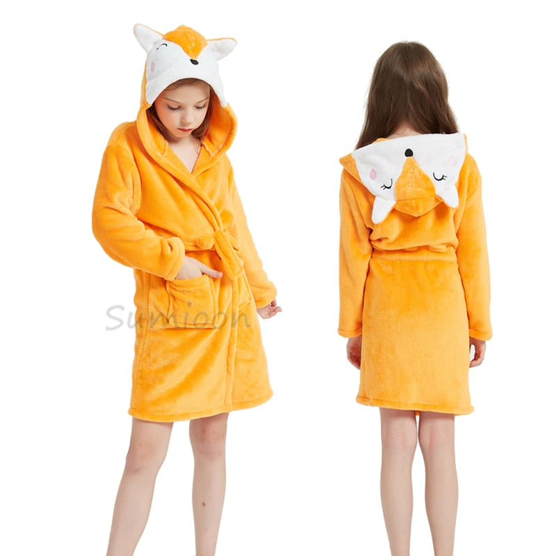 Avelena | Kinder Einhorn Bademantel