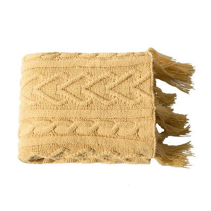Avelena | Blanket Luxe Chenille Decke mit Herzfransen