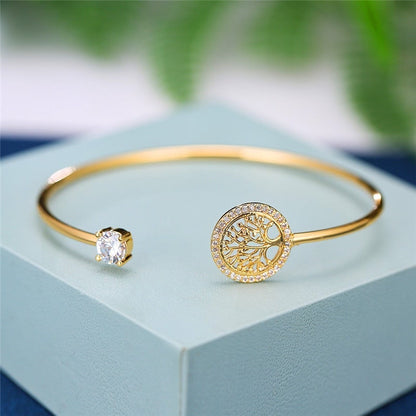 Avelena | Verstellbares Lebensbaum Armband Elowen