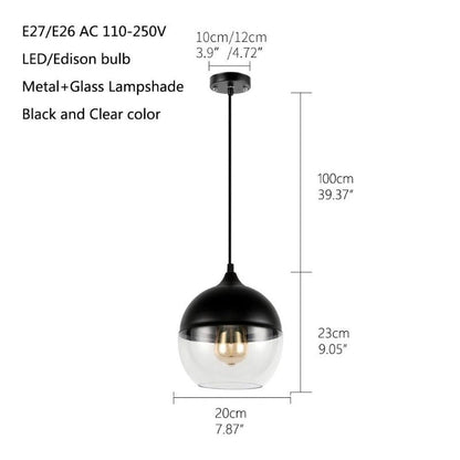 Avelena | Nordische Glas Pendelleuchte