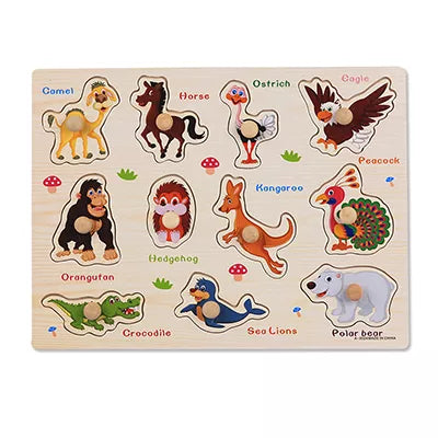 Avelena | Montessori Baum Puzzle Griffe Brett Spielsachen