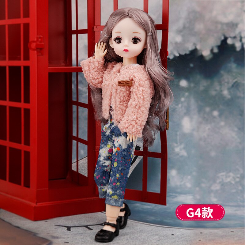 Avelena | Charmante 30Cm Bjd Puppe Winterkleid Set