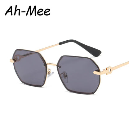 Avelena | Retro Metall Polygon Unisex Sonnenbrille