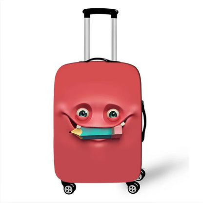 Avelena | Lustiger Gesichtsausdruck Reise Koffer Schutz Hülle