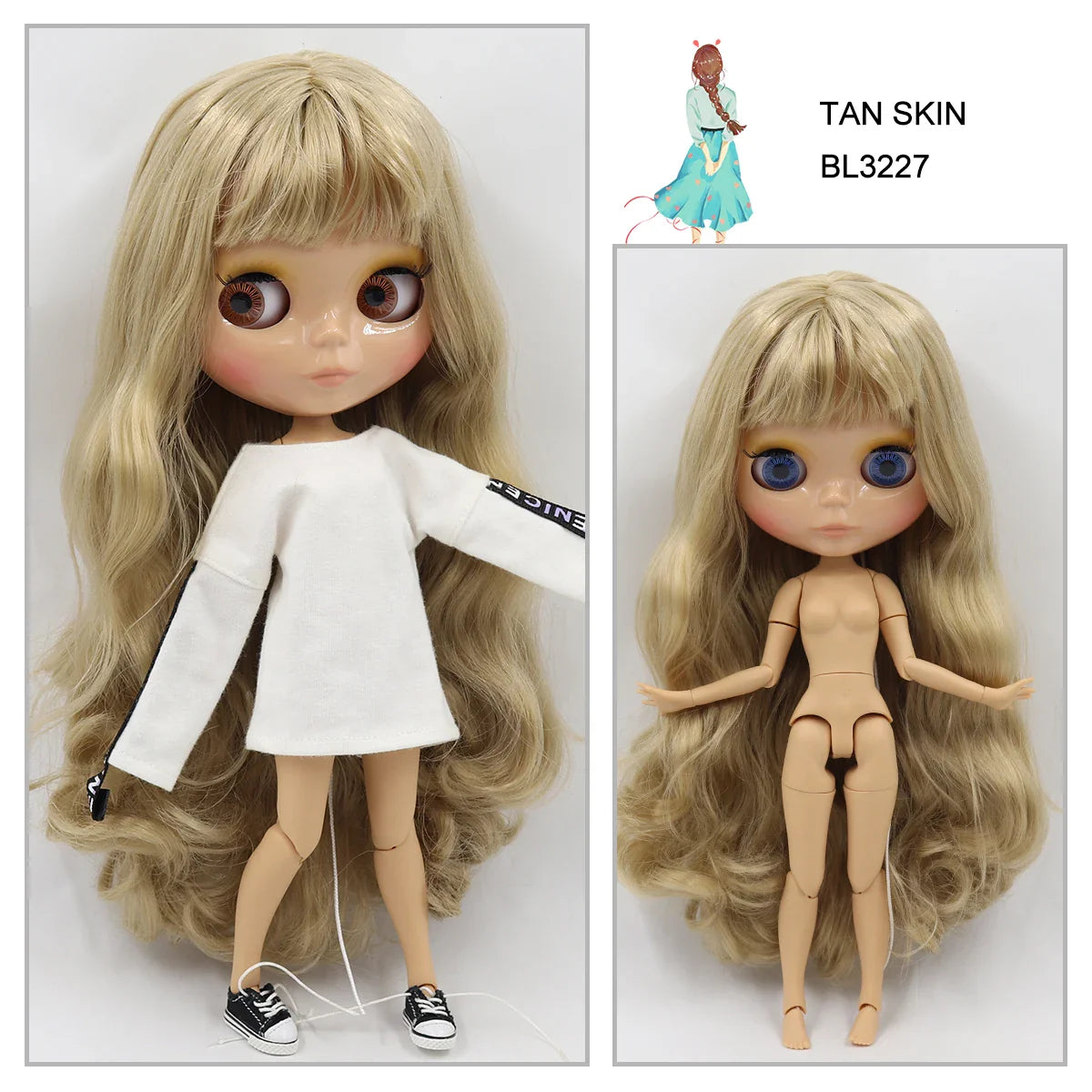 Avelena | 1/6 Bjd Tan Haut Zusammengesetzte Puppe 30Cm