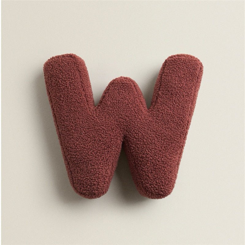 Avelena | PlushLetter Kissen - Weiches Buchstaben-Kissen für Schlafzimmer und Kinderzimmer