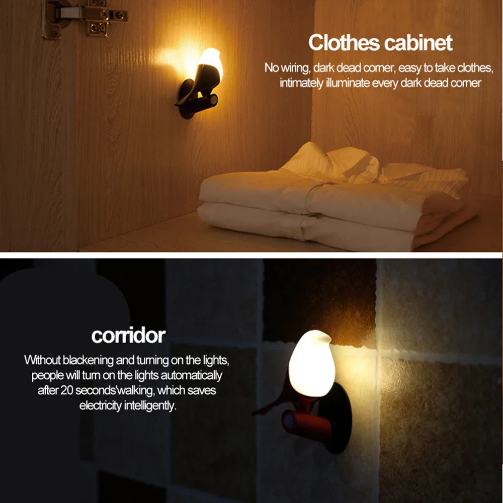 Avelena | Vogel-Förmige Led Nachttischlampe, Usb Betrieben