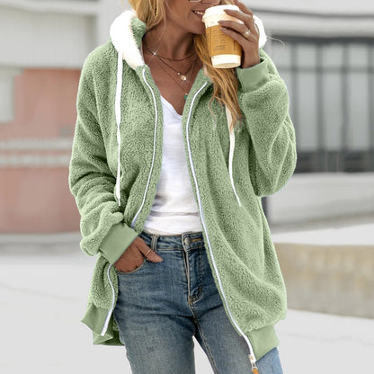 Avelena | Fleece-Cardigan Kuschelige Kapuzenjacke für Frauen