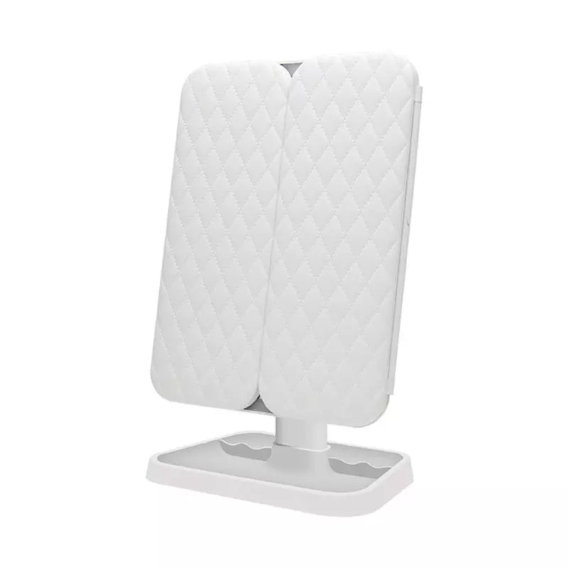 Avelena | Vanity Mirror Trifold Make-Up Spiegel mit Dreifarbiger Led-Beleuchtung