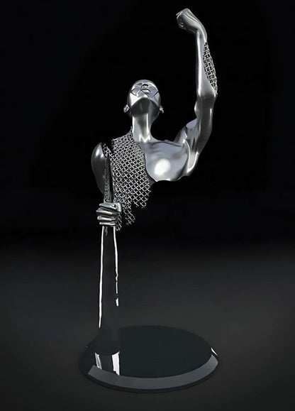 Avelena | Metallfigur Statues Stile Abstraktes Leinwandgemälde Paare Wandkunst Liebes-Skulptur Poster Druck Wohnkultur Wohnzimmer Geschenke