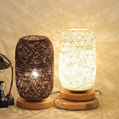 Avelena | WoodLuxe - Rattan-inspirierte Tischleuchte