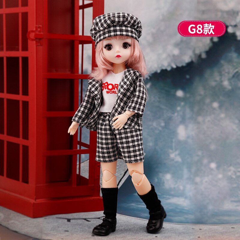 Avelena | Charmante 30Cm Bjd Puppe Winterkleid Set