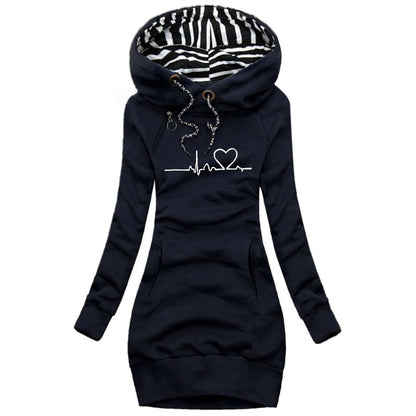 Avelena | Heartbeat Pullover Mode Winter Pullover Kleid