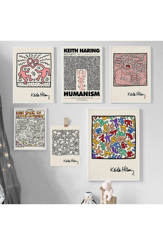 Avelena | Keith Haring Inspiriertes Leinwandkunst