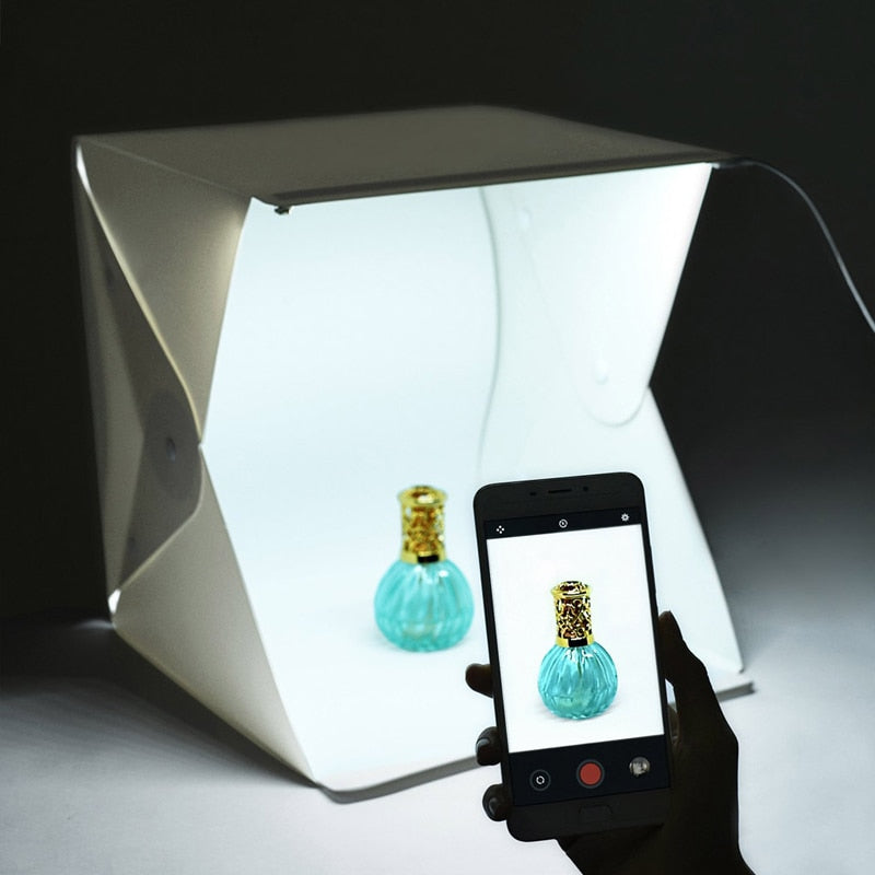 Avelena | Mini Fotostudio Faltbare Lightbox mit Led