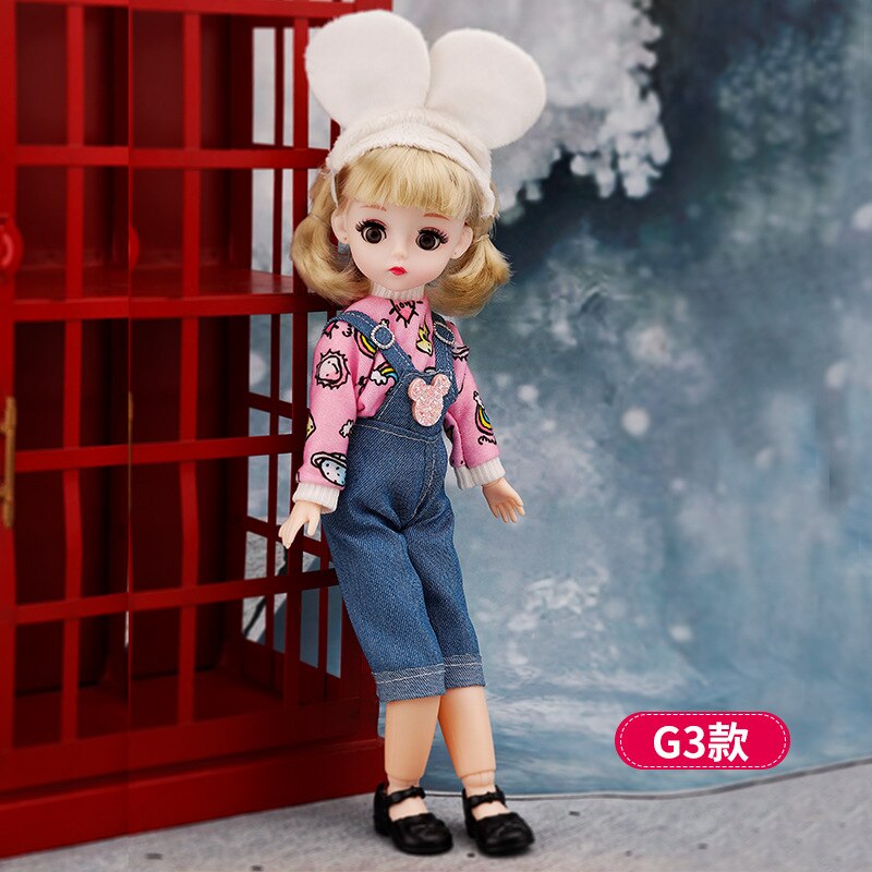 Avelena | Charmante 30Cm Bjd Puppe Winterkleid Set