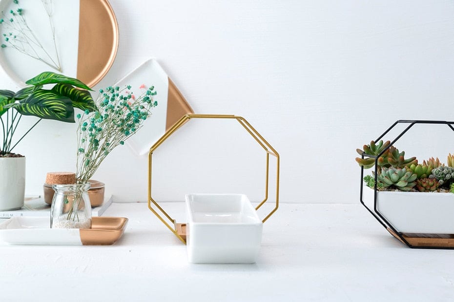 Avelena | Achteckige Wandvase