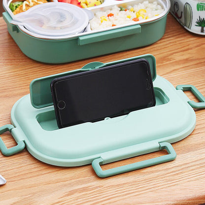 Avelena | Edelstahl Mehrfachfach Kinder Lunchbox