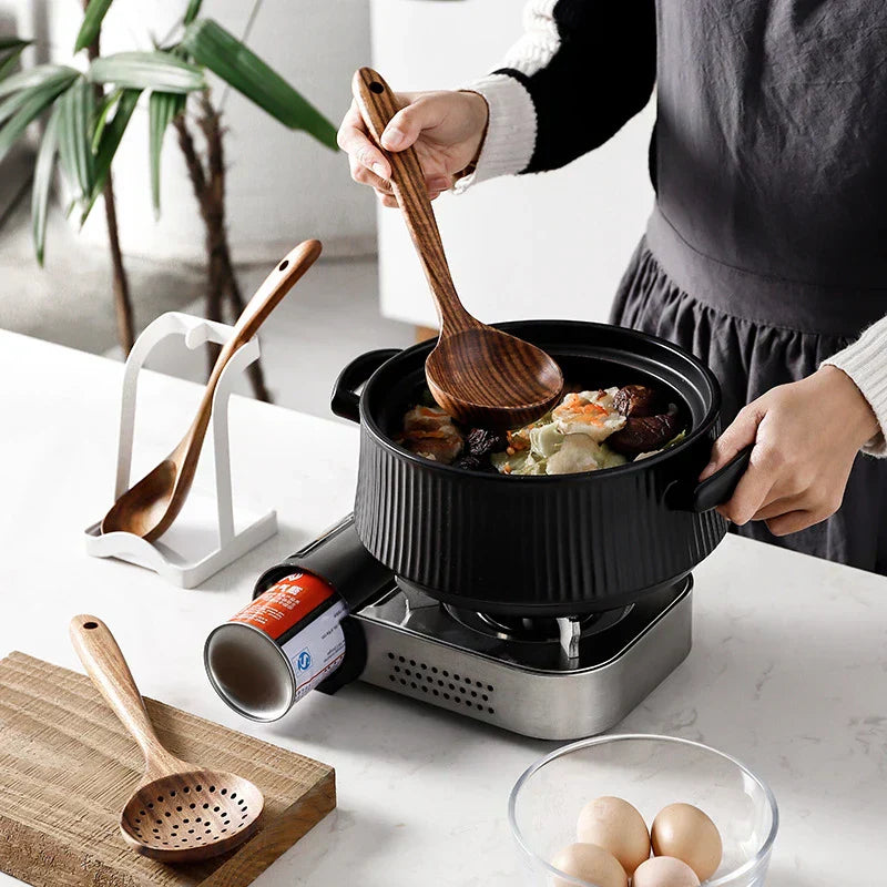 Avelena | TeakChef 7-teiliges Küchengeräteset – Premium Teak Küchenwerkzeuge für Stil &amp; Funktionalität