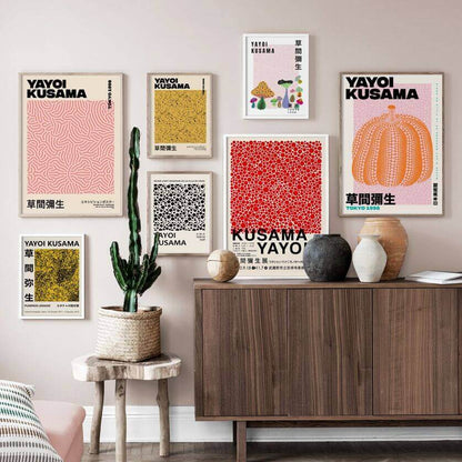 Avelena | Yayoi Kusama Abstrakt Premium Poster