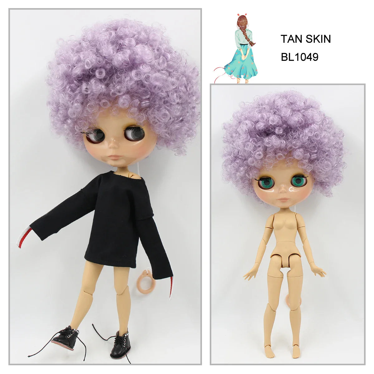Avelena | 1/6 Bjd Tan Haut Zusammengesetzte Puppe 30Cm