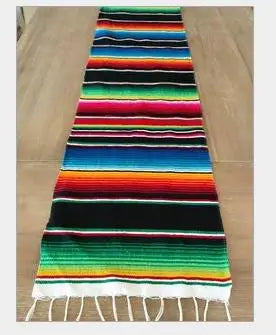 Avelena | Boho Vibrant Mexikanische Serape Decke